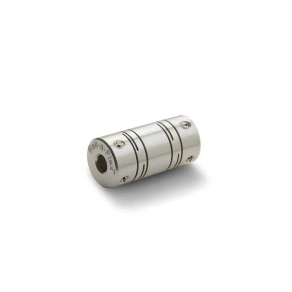 Slit Coupling, Set Screw, Long, Bores 2x1.5mm, OD 6.0mm, Aluminum
